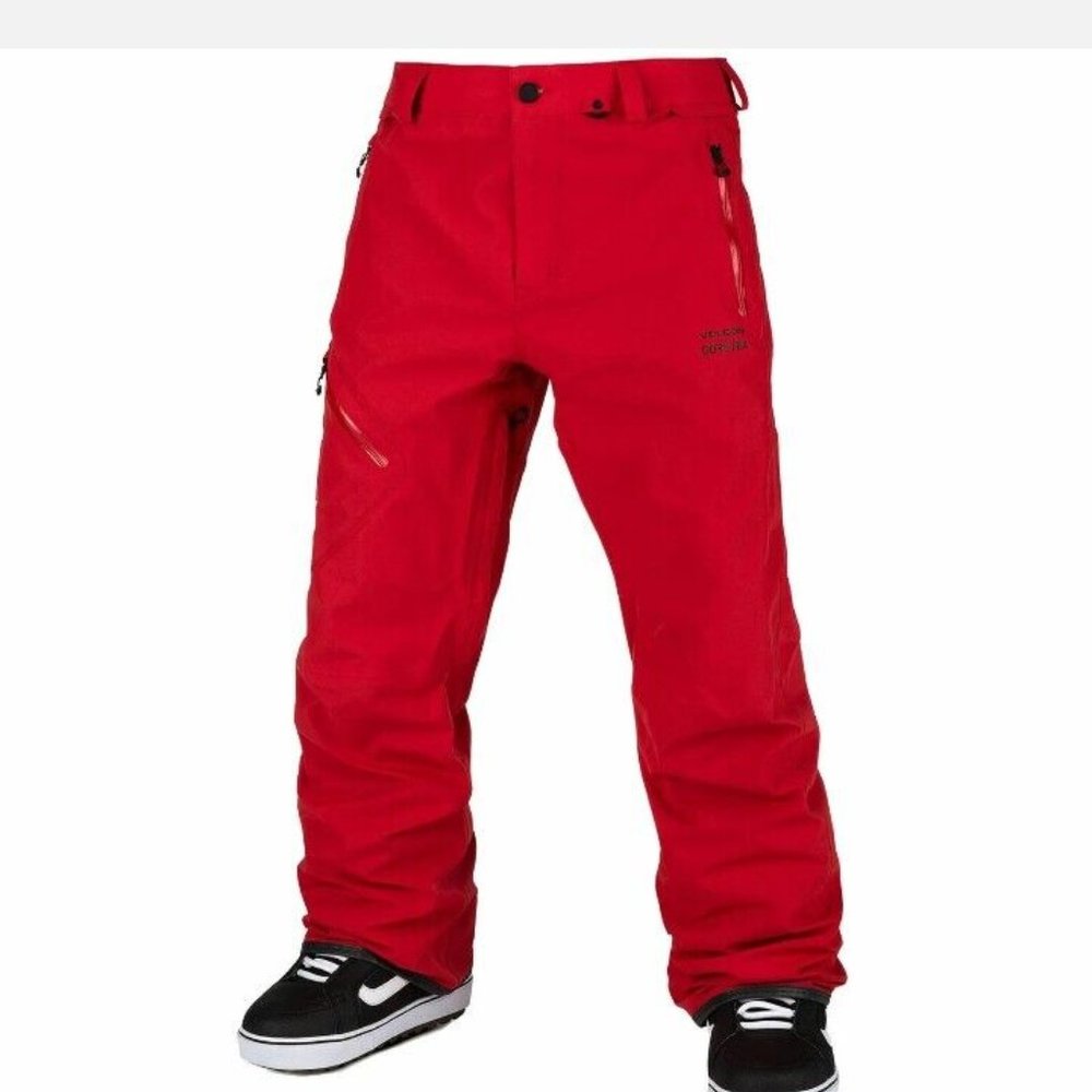 Volcom L Gore-Tex Trousers Herren-Schneehose Ski Snowboard Winter Red